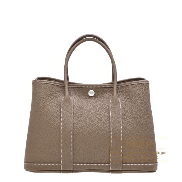 エルメス ガーデンパーティ30/TPM エトゥープ ネゴンダ シルバー金具