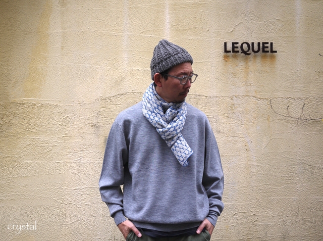 yourwear ユアウェア カシミヤドットジャカードストール 商品詳細