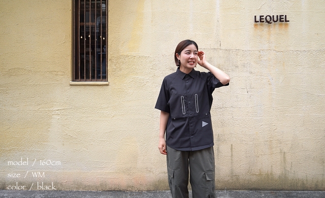 and wander アンドワンダー tech SS shirt 商品詳細｜LEQUEL