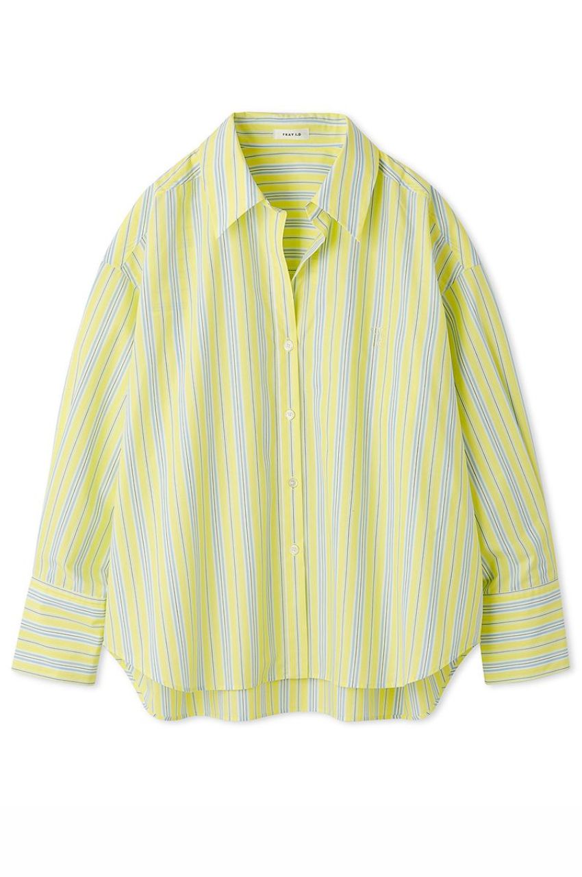 FRAY I.D - ロゴエンブロイダリー2wayシャツ ( イエロー) ポリエステル