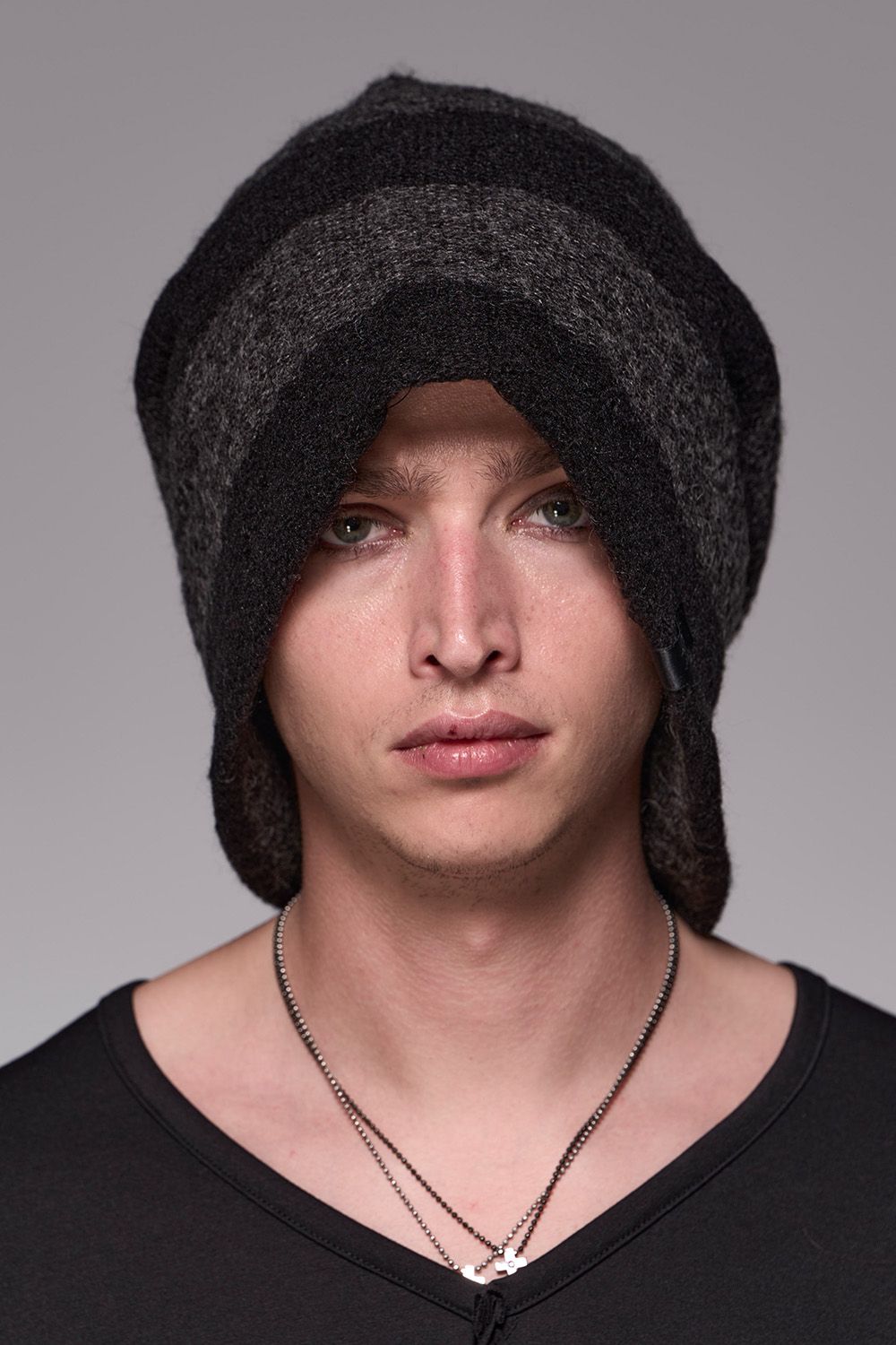 kiryuyrik - Damage Border Cap / ダメージボーダー ニット キャップ