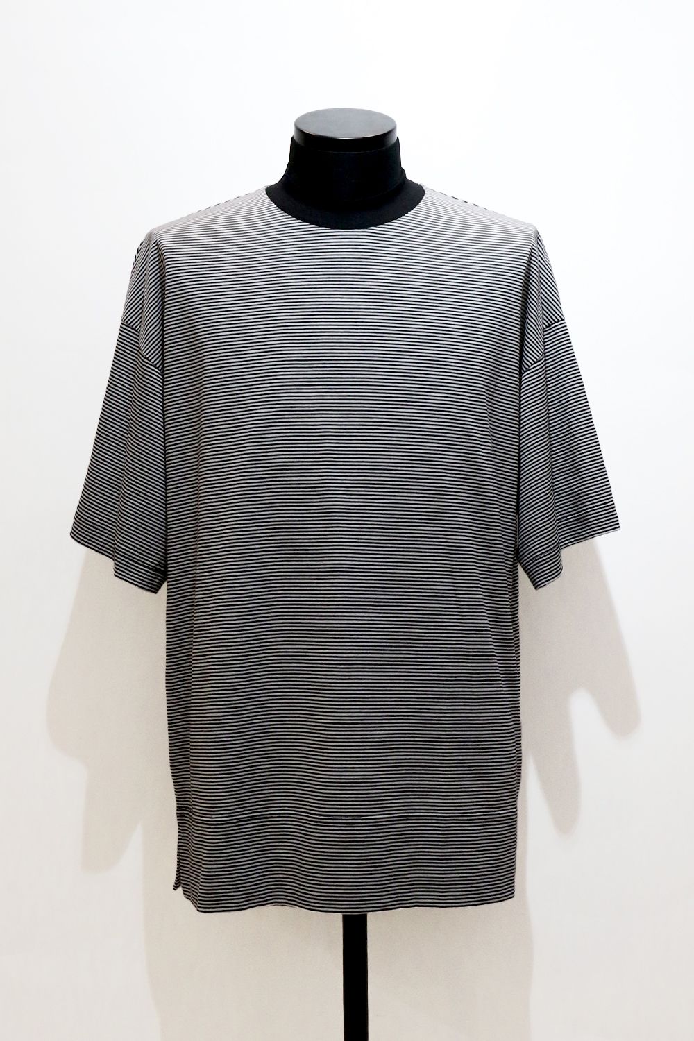 MARKAWARE - 30/- ORGANIC COTTON BORDER KNIT BOX Tee / オーガニック