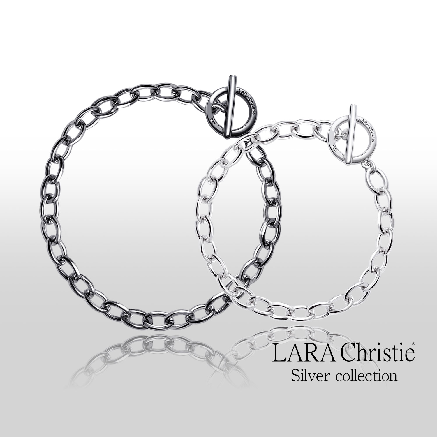 ペア チェーンブレスレット マンテル シルバー925 [ PAIR Label ]