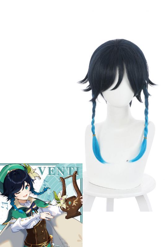 原神 Genshin げんしん ウェンティ-Venti コスプレウィッグ ネット付き