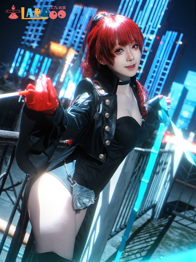 ペルソナ5 芳澤かすみ 怪盗スーツ仮面付き コスプレ衣装 コスチューム