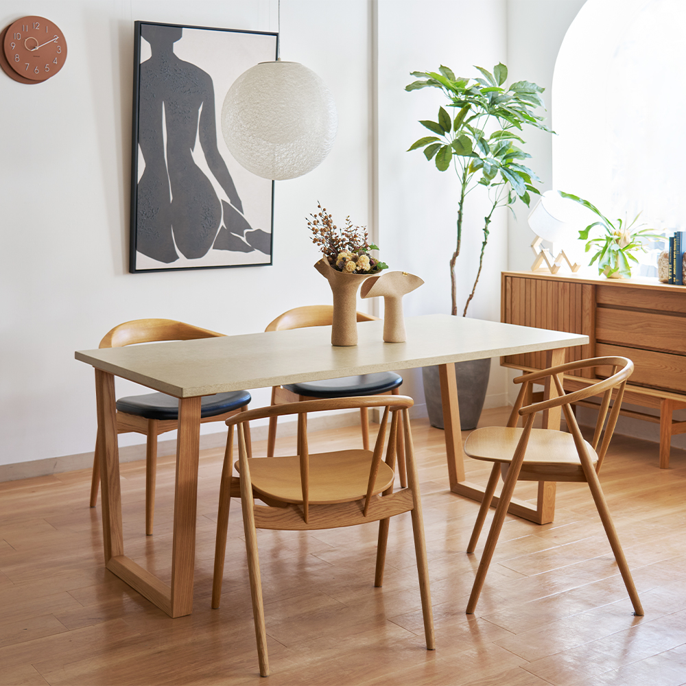 ナチュラルウッド 長方形ダイニングテーブル 0263◇ ダイニング