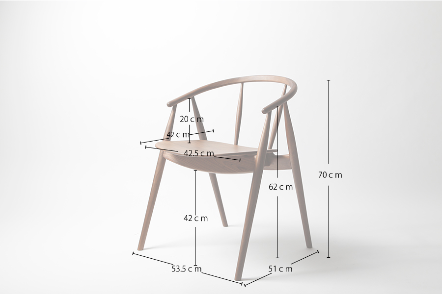 TRUNK2（トランクツー）ダイニングチェア DC1（ウォールナット