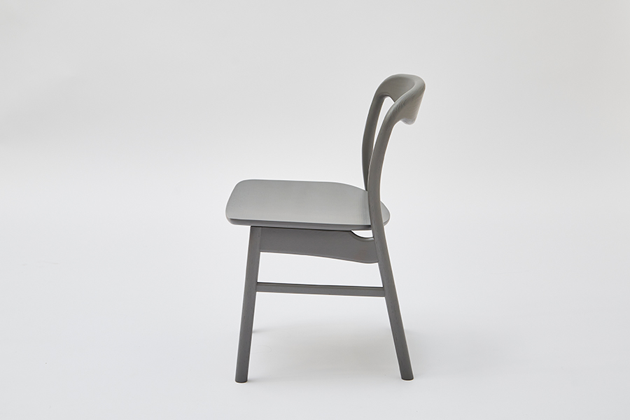 yama（ヤマ）サイドチェア OAK グレー（板座） - ダイニングチェアの