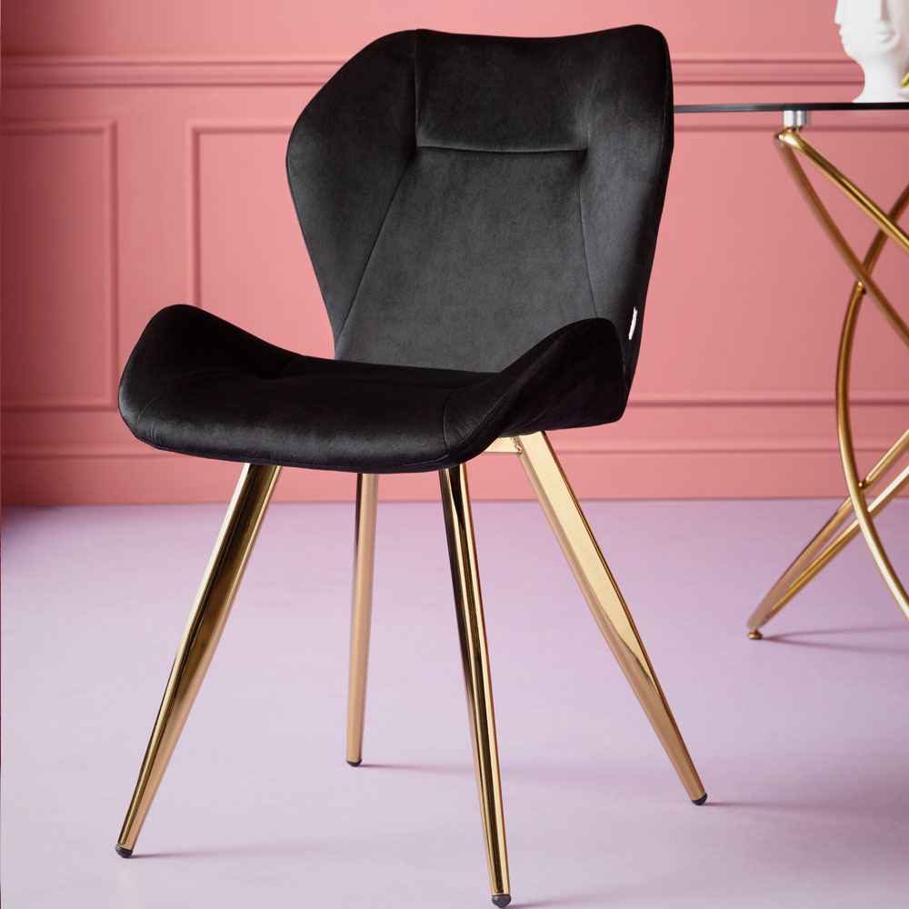 ビバブラック ダイニングチェア - ダイニングチェアの通販 ｜リビング