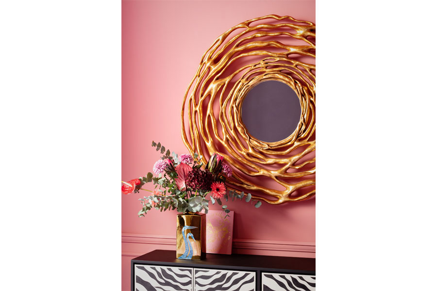 ツィッギー ゴールドO121cm ミラー - ミラー・鏡の通販 ｜リビング