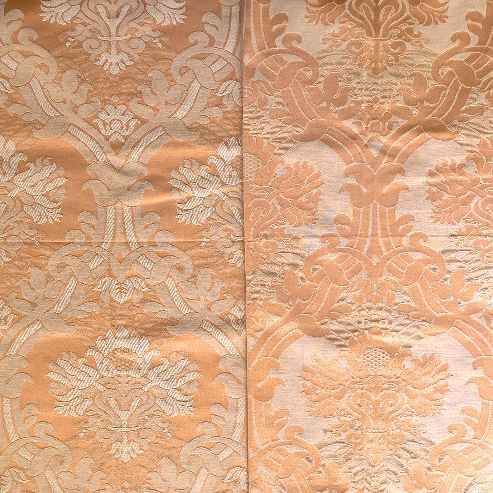 50%off 両面ジャガード ピンクベージュxサーモンオレンジ 1.4M【27