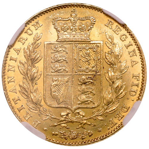 イギリス 1838年銘特年 ソブリン金貨 ビクトリアヤングヘッド NGC MS62