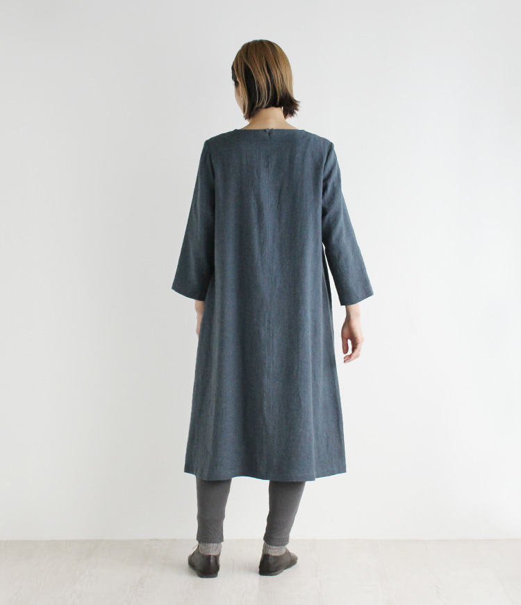nofl】天日干しリネンウールワンピース（2022AW） 644206460