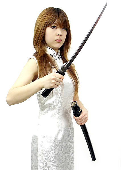 兜割(鉄刀)鍛造鋼 黒梨地仕上鞘