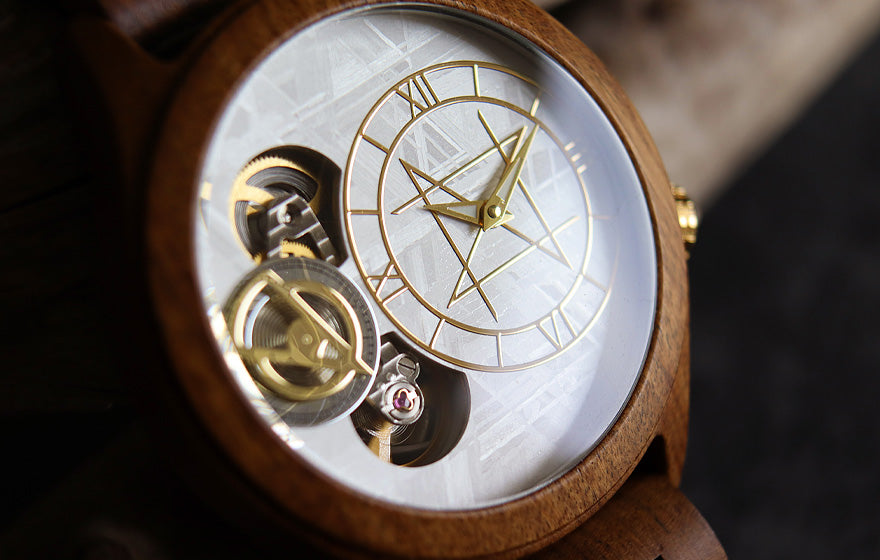 POCKET WATCH MODEL 懐中時計/ターコイズ 45mm サンダルウッド天然木