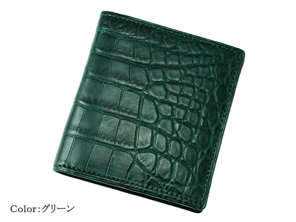 CYPRIS COLLECTION】コンパクト札入□マットクロコダイル