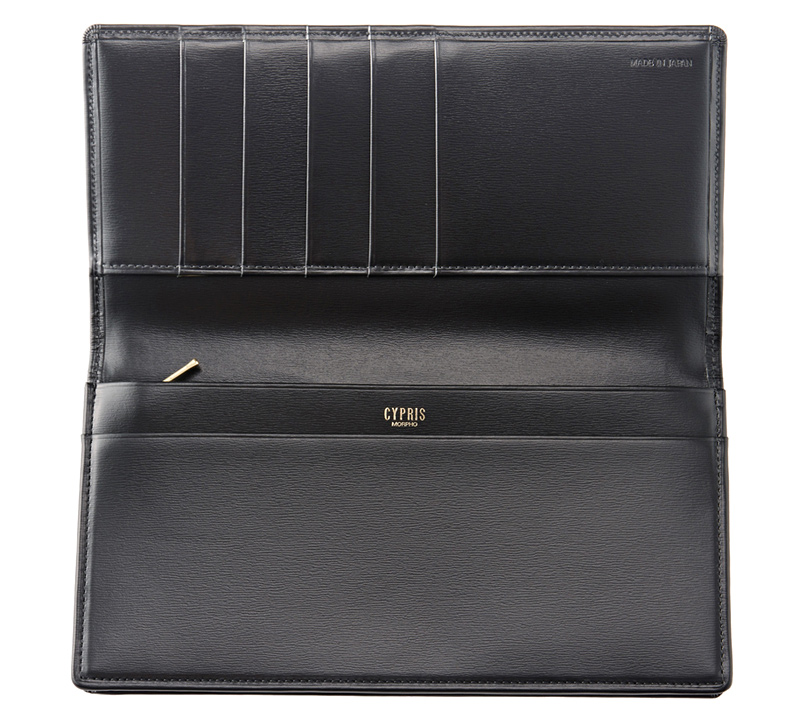 キプリス】長財布(小銭入れ付き通しマチ束入)□ボックスカーフ