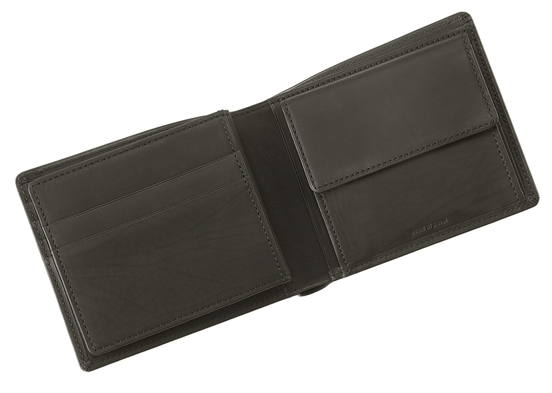 キプリス】二つ折り財布(ベロ・小銭入れ付き札入)□レーニアカーフ