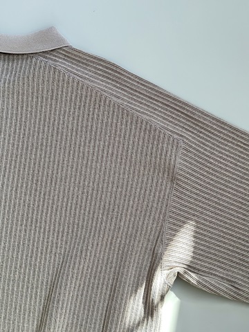 ANCELLM（アンセルム） HENLEY RIB LS T-SHIRT （GRAY） s.t.c｜洋服