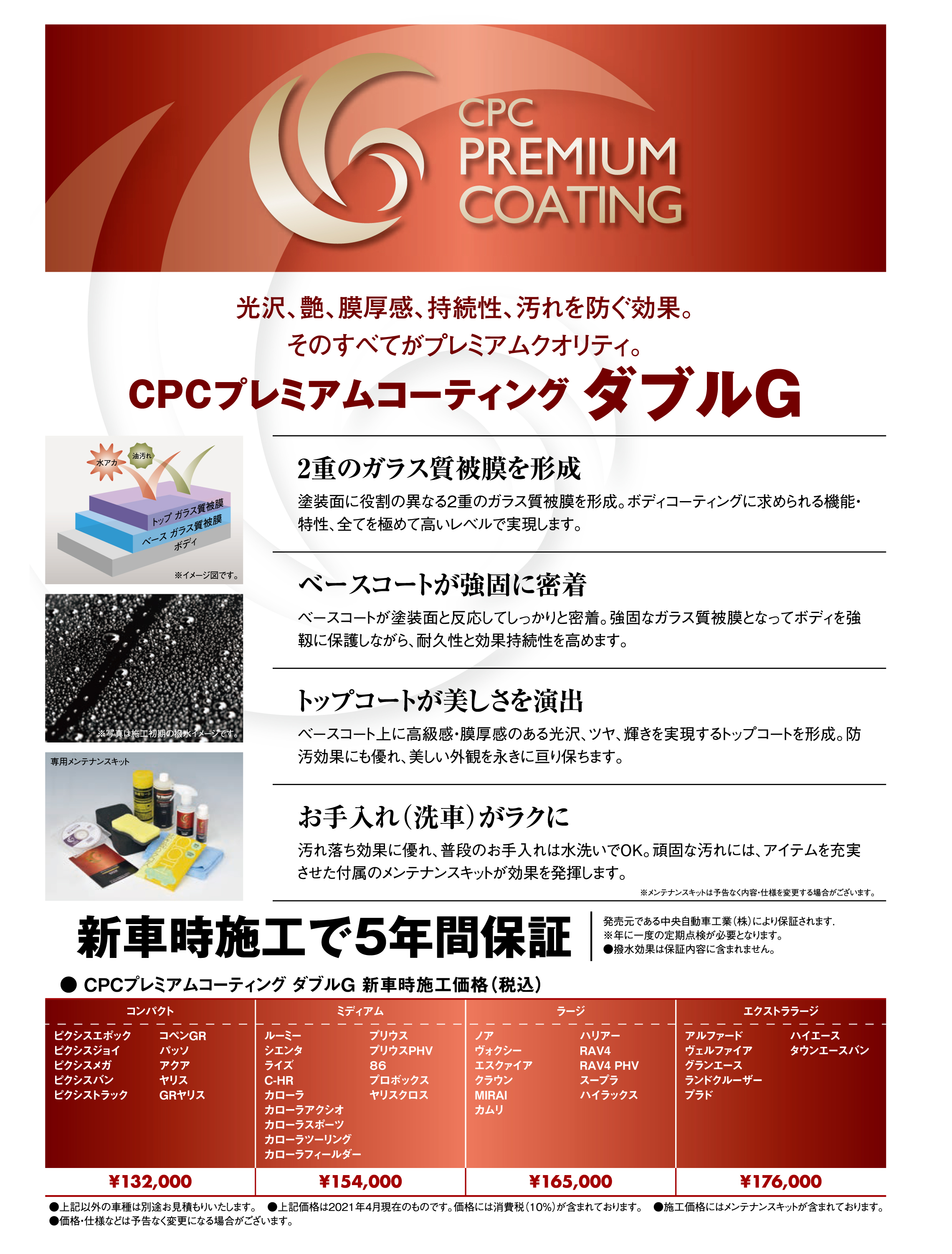 最安値【1セット833円】CPCプレミアムコーティング ダブルGN 最終価格