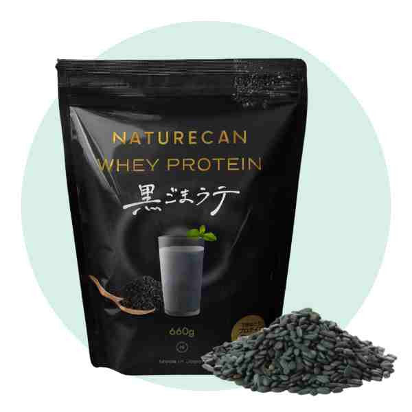 芳醇な香りとコク】ホエイプロテイン（WPC）黒ごまラテ | Naturecan