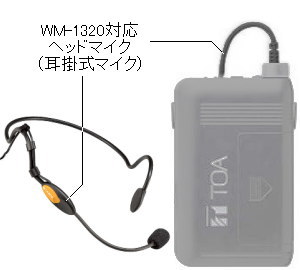 WM-1320用 クリップ （パーツ）TOA製 WM-1310 WM-1300 にも対応 ｜ なんず