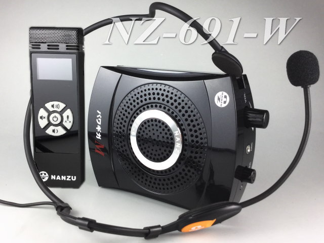 超小型ワイヤレスアンプ（ワイヤレスマイク付属）パワギガM ｜ なんず