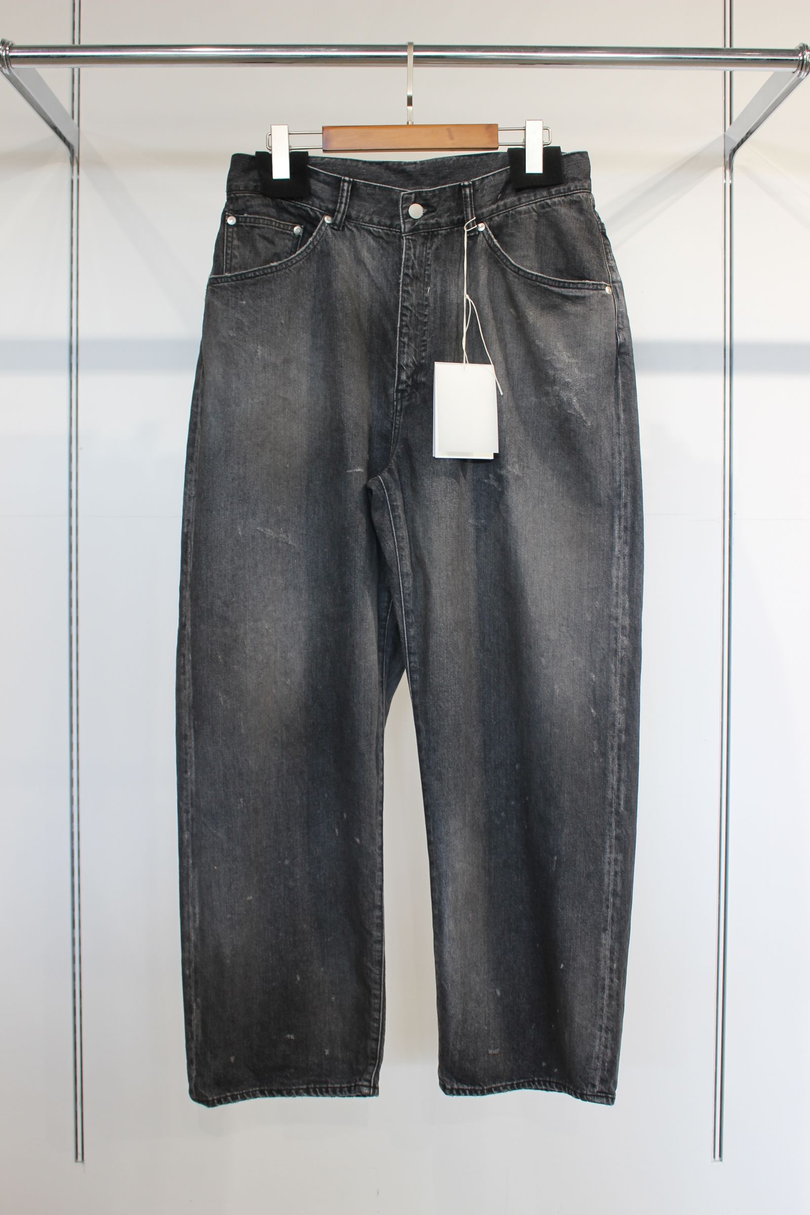 ANCELLM - TAPERED 5P DENIM PANTS | BLACK | デニム | NapsNote