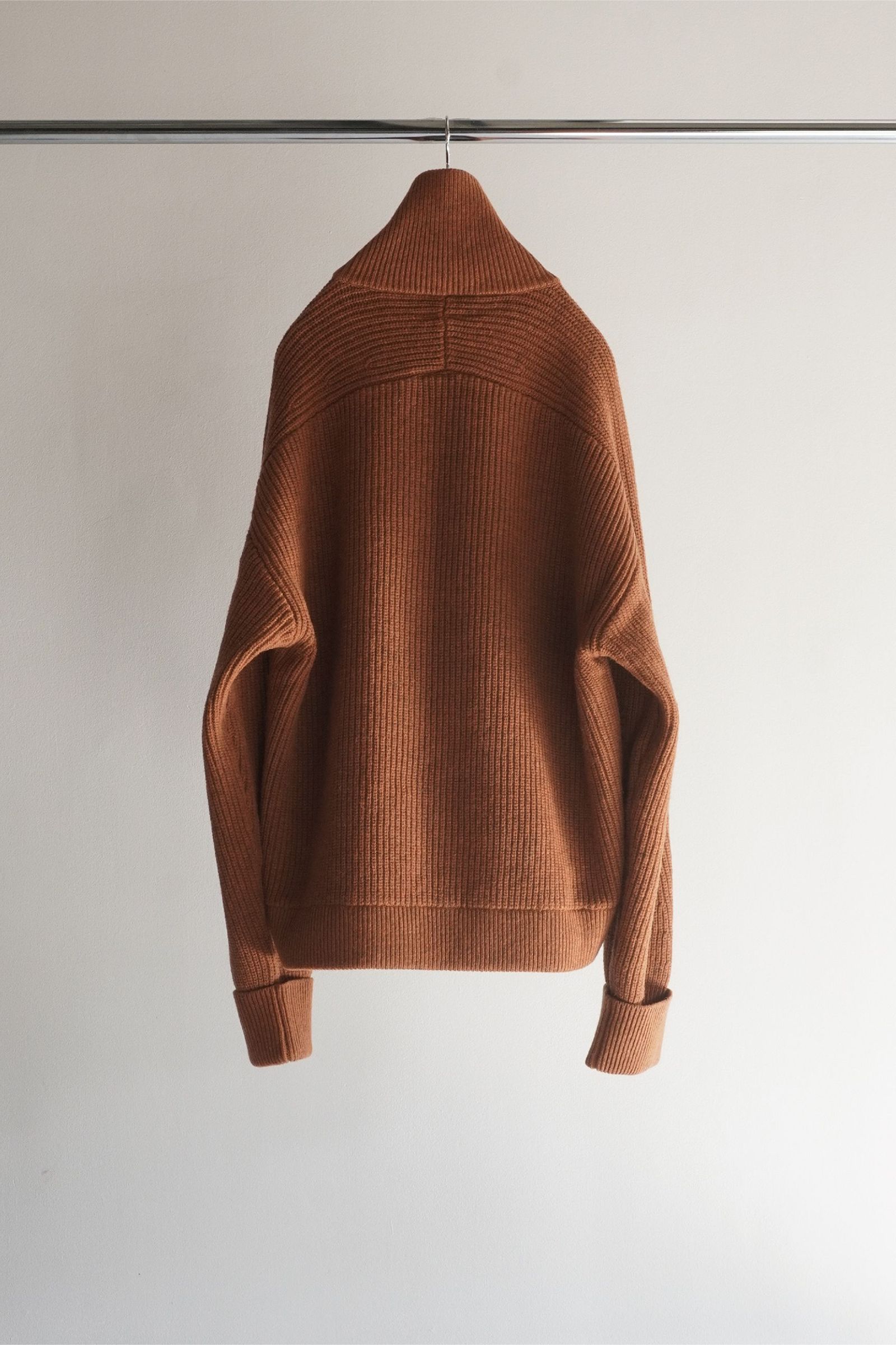 ANCELLM - DRIVERS KNIT | TERRACOTTA | ドライバーズニット | NapsNote
