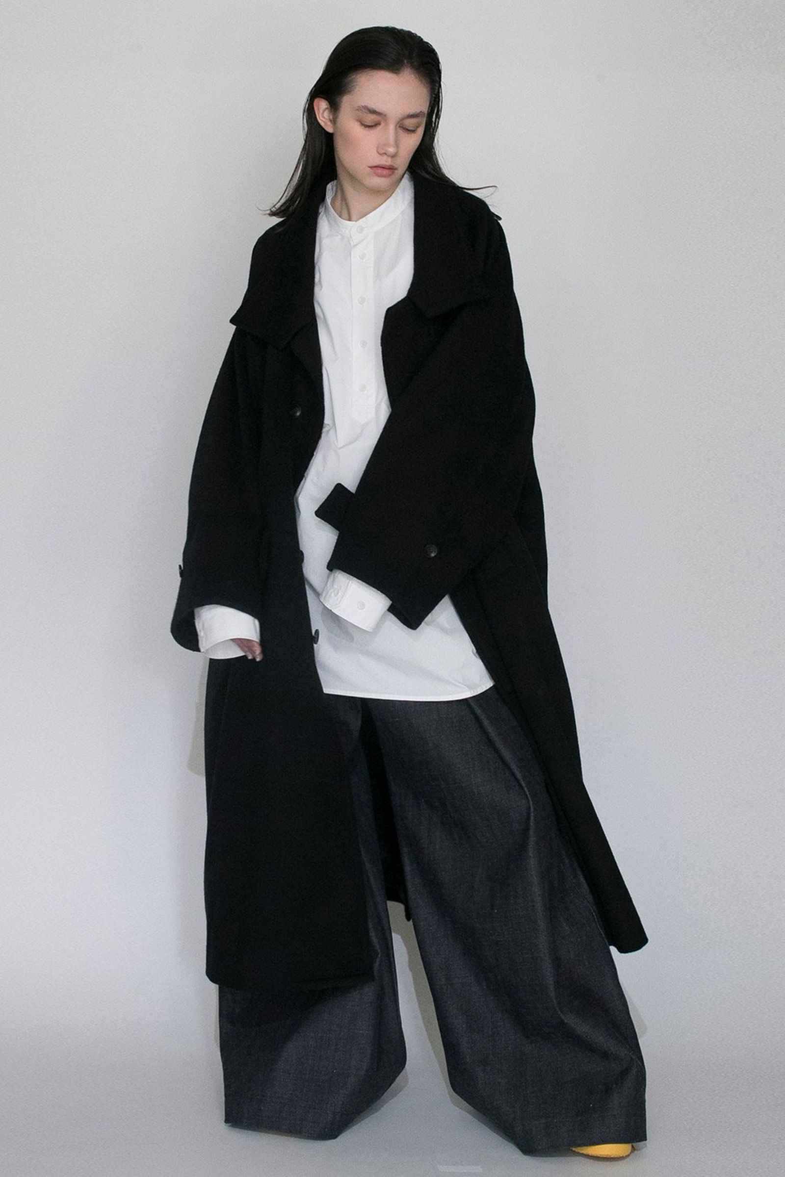 VOAAOV - S100 WOOL BEAVER Stand Collar Long Coat/ロングコート
