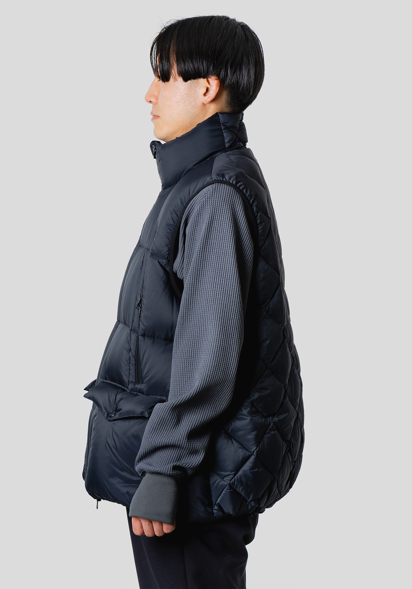 narifuri × TAION パッチワークライクボリュームダウンベスト