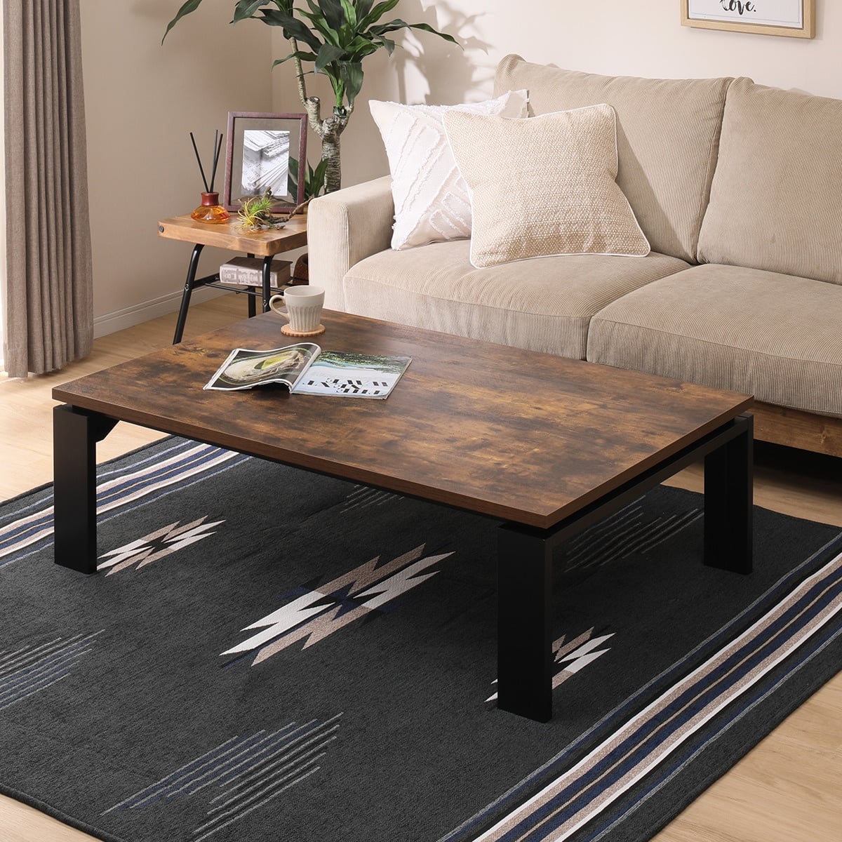 ニトリ リビングこたつ(フロットC 120 ヴィンテージBR) - 通販 | 家具