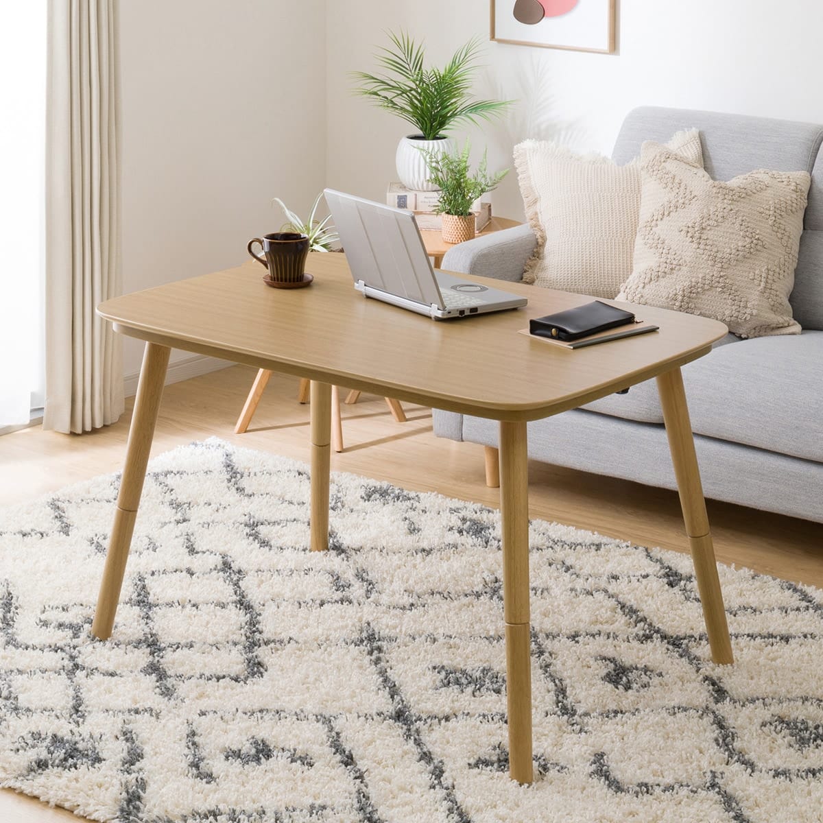 ニトリ 高さが変えられる 2Wayこたつ(NV23 105 LBR) - 通販 | 家具と