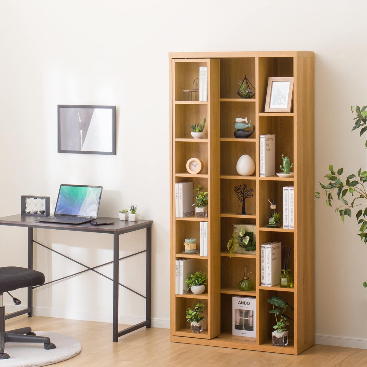 Sスライド本棚(BS001 LBR) | ニトリネット【公式】 家具・インテリア通販