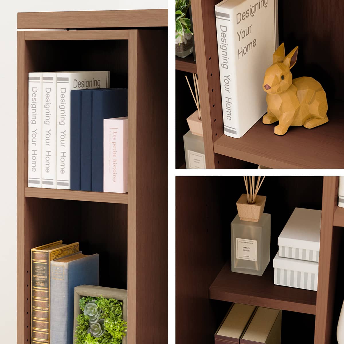 Wスライド本棚(L BS004 MBR) | ニトリネット【公式】 家具・インテリア通販