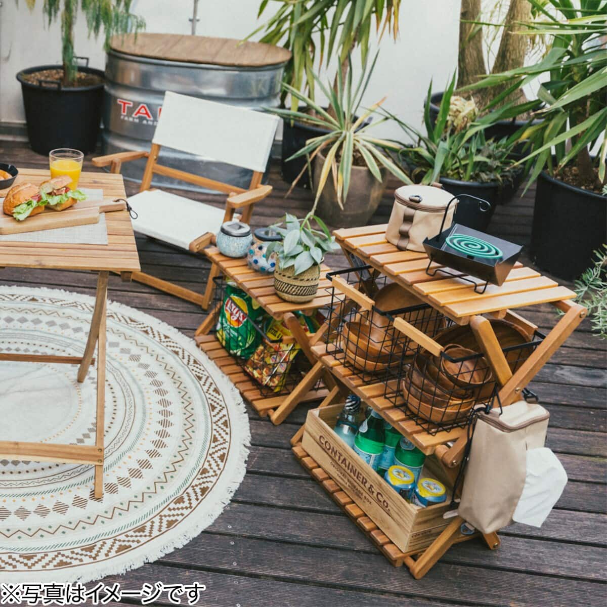 高さ調整木製ラック 2段 ライトブラウン (H&L S01NS) | ニトリネット