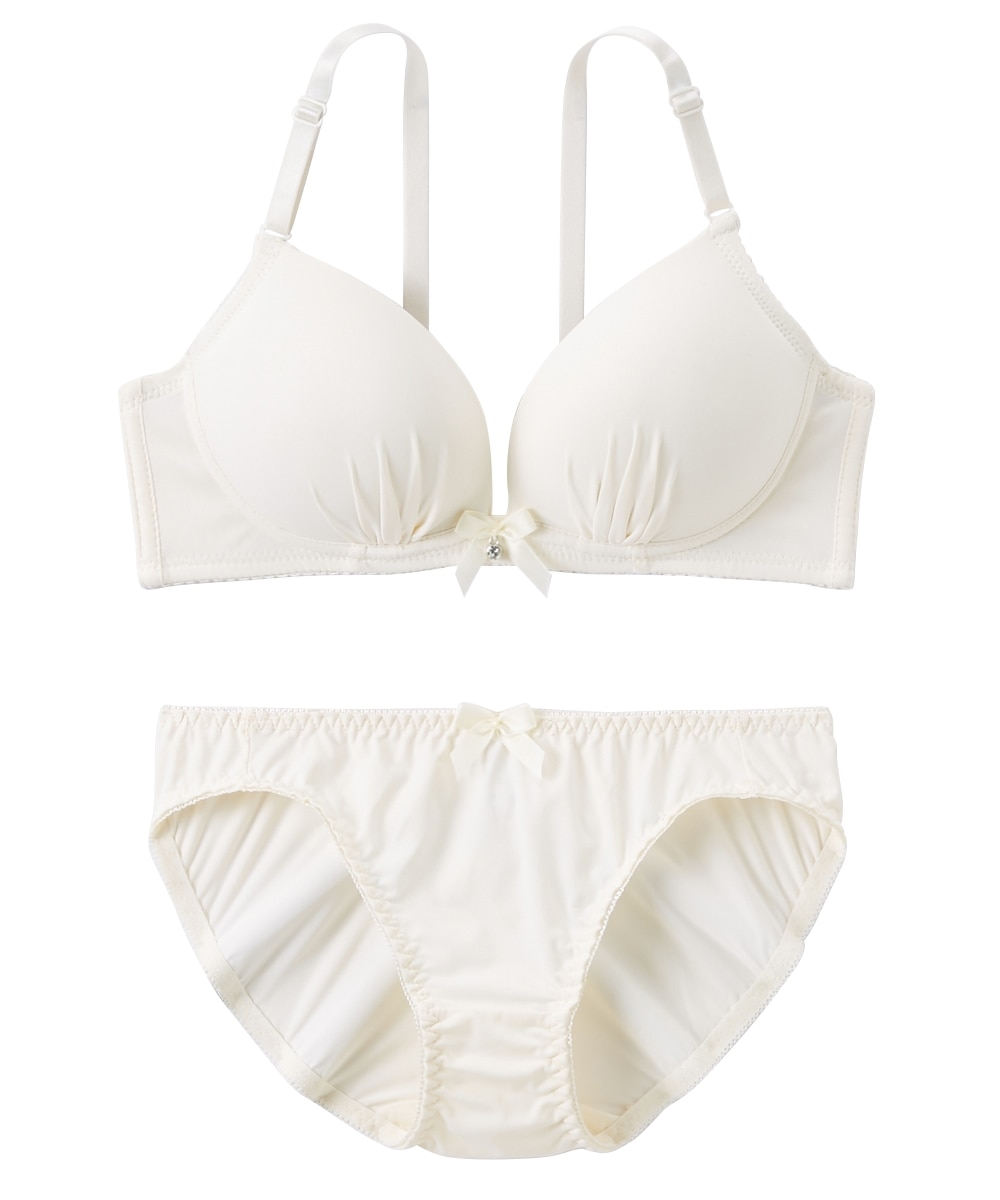 エアリフト シームレスノンワイヤーブラジャーショーツセット 通販