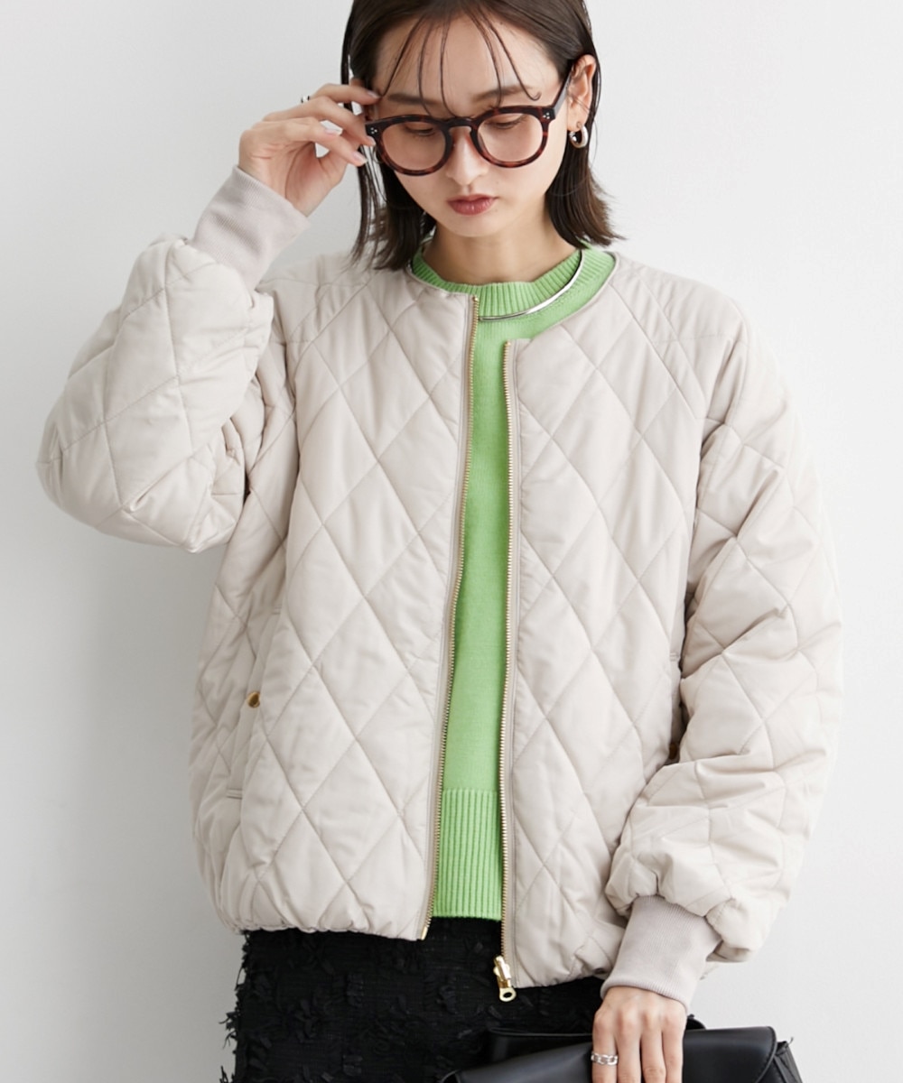 2WAYリバーシブル中綿キルティングブルゾン 通販【ニッセン】