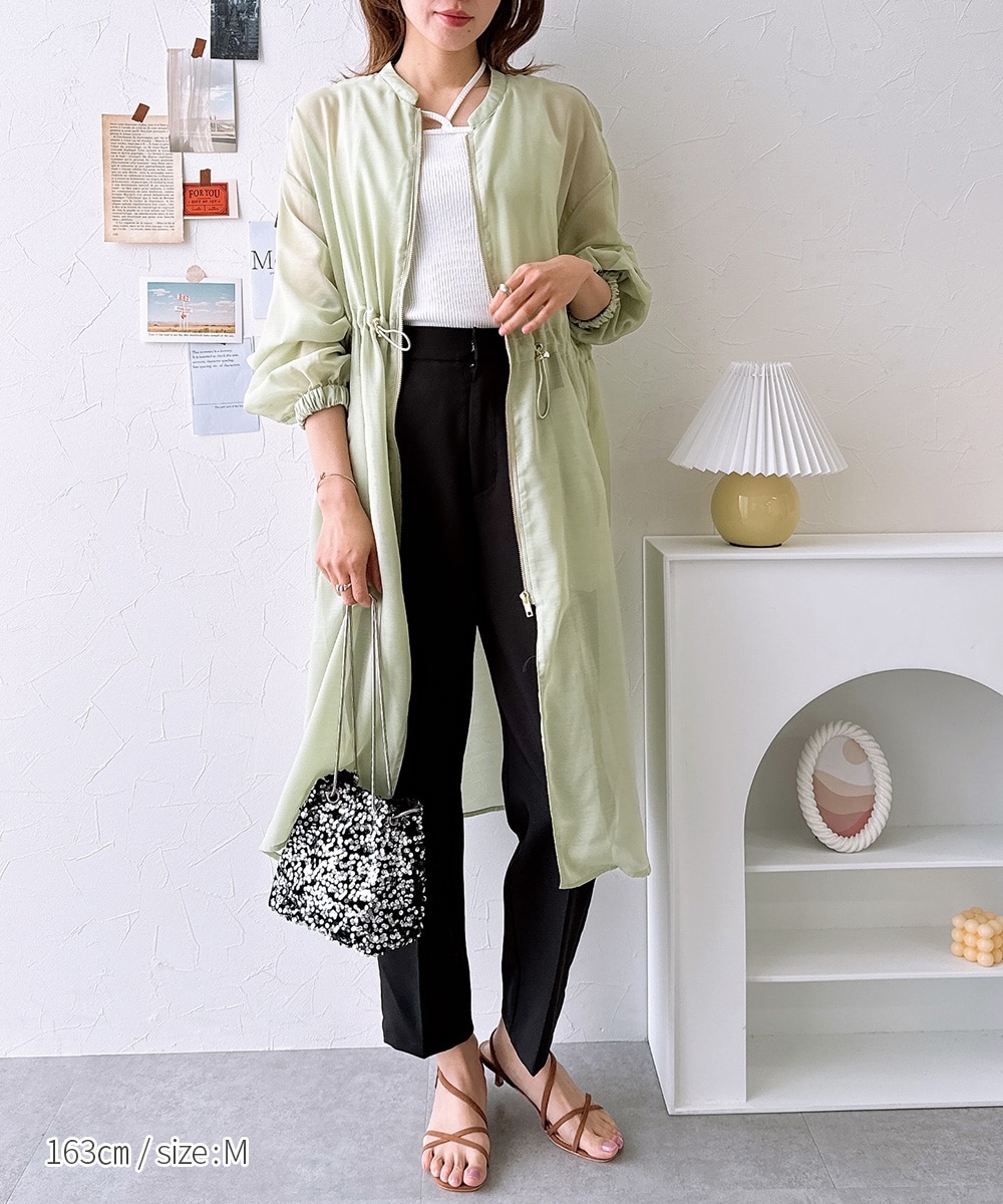 モッズ風ロング丈シアーコート 通販【ニッセン】