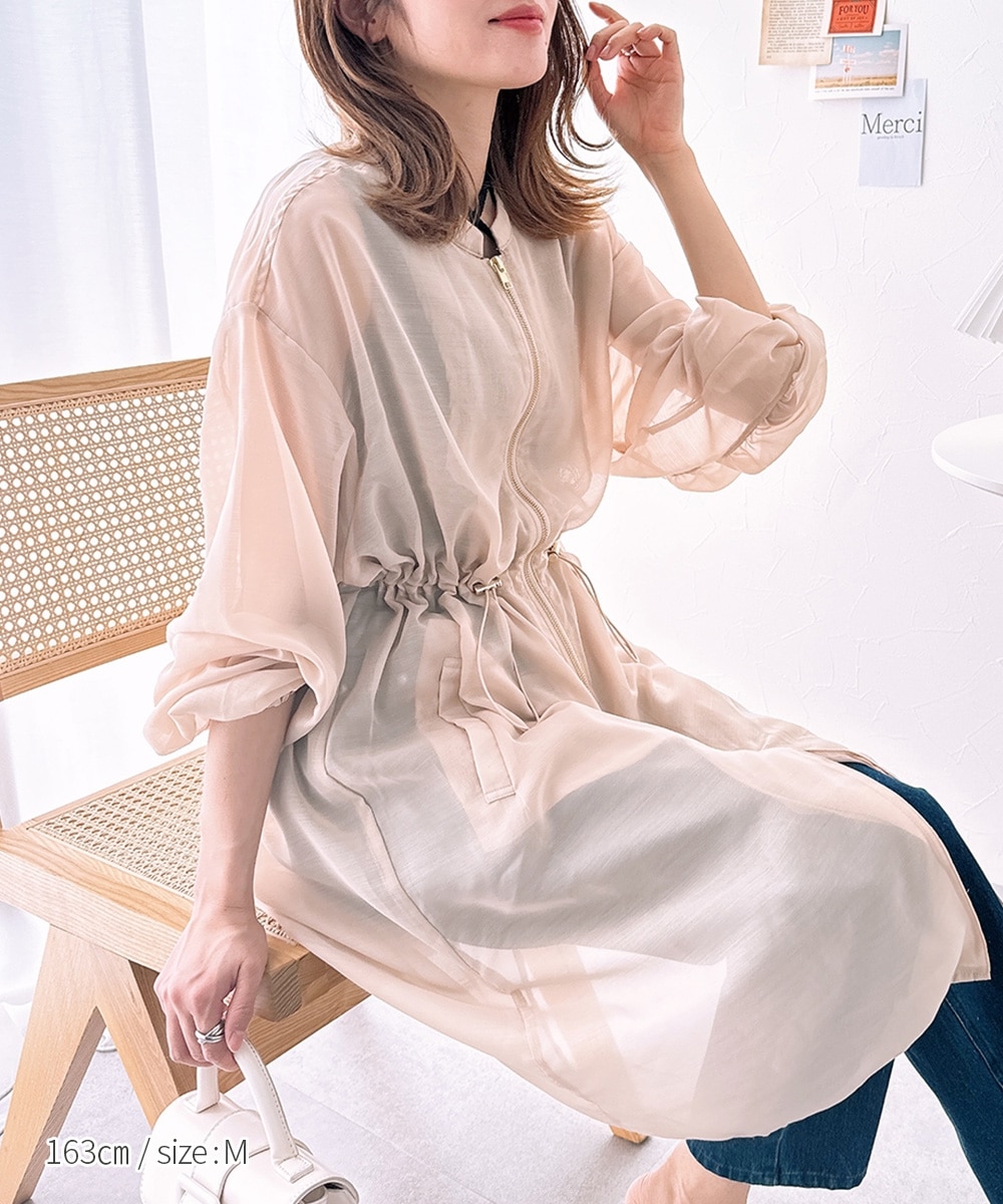 モッズ風ロング丈シアーコート 通販【ニッセン】