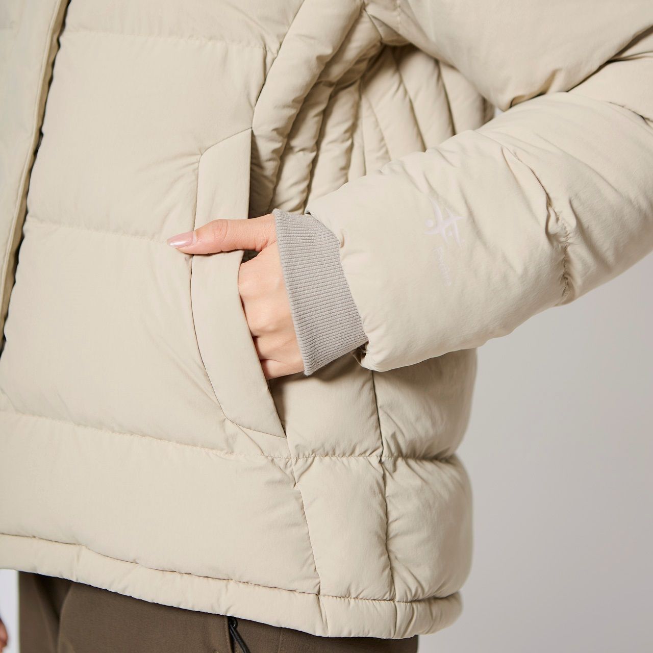 Foxfire - マイクロパフボリュームネックジャケット/ペールピンク | ラスエ