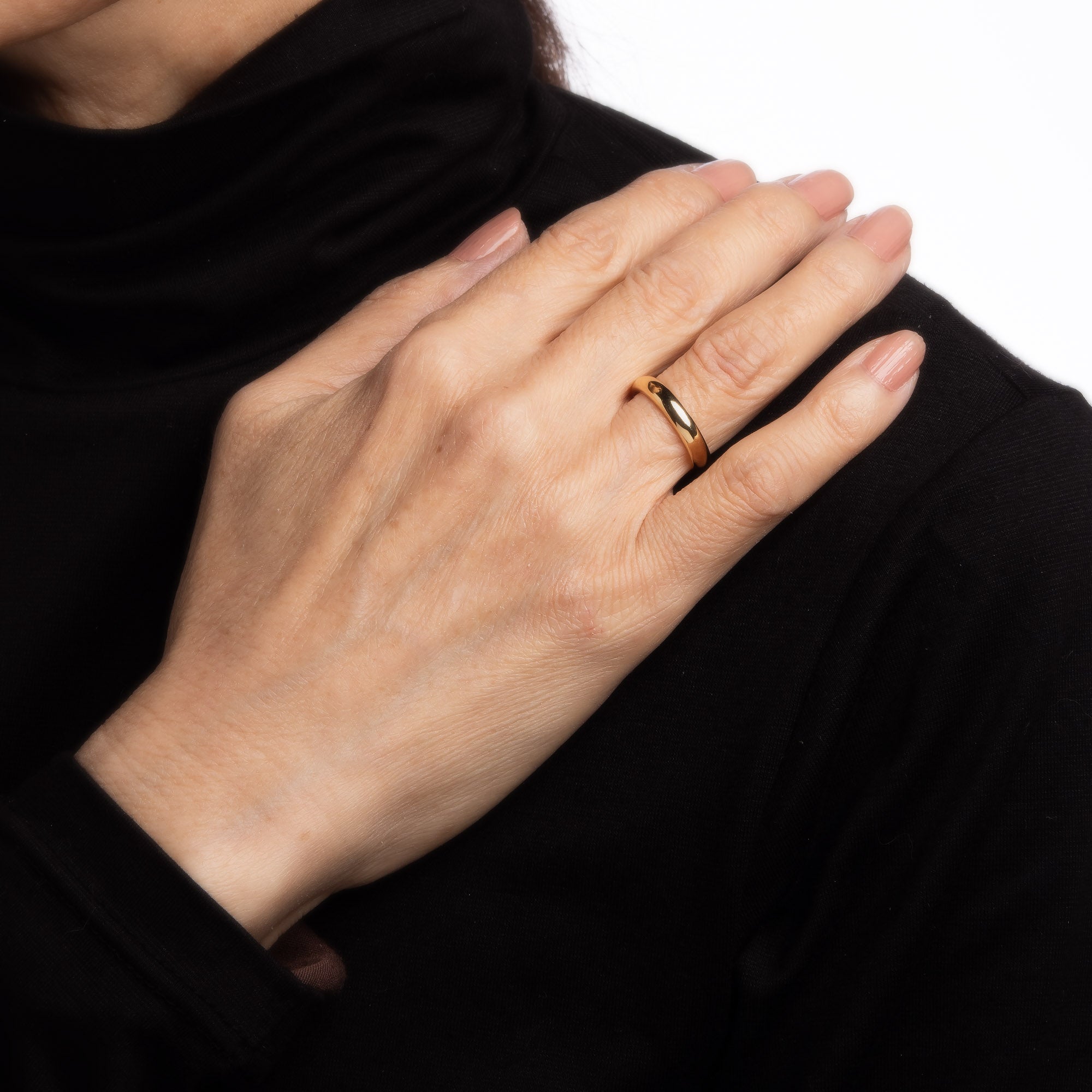 Cartier 1895 Wedding Band 18k Yellow Gold US US 5.5 Estate 3.5mm