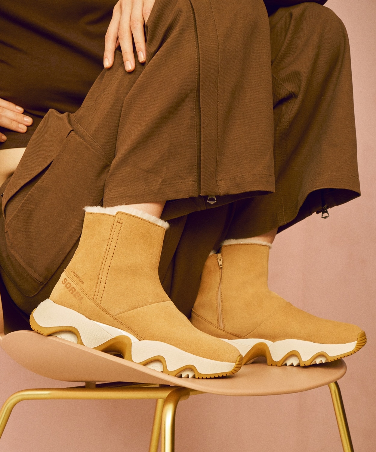 キネティックインパクト ショートブーツウォータープルーフ(22.5 Tawny