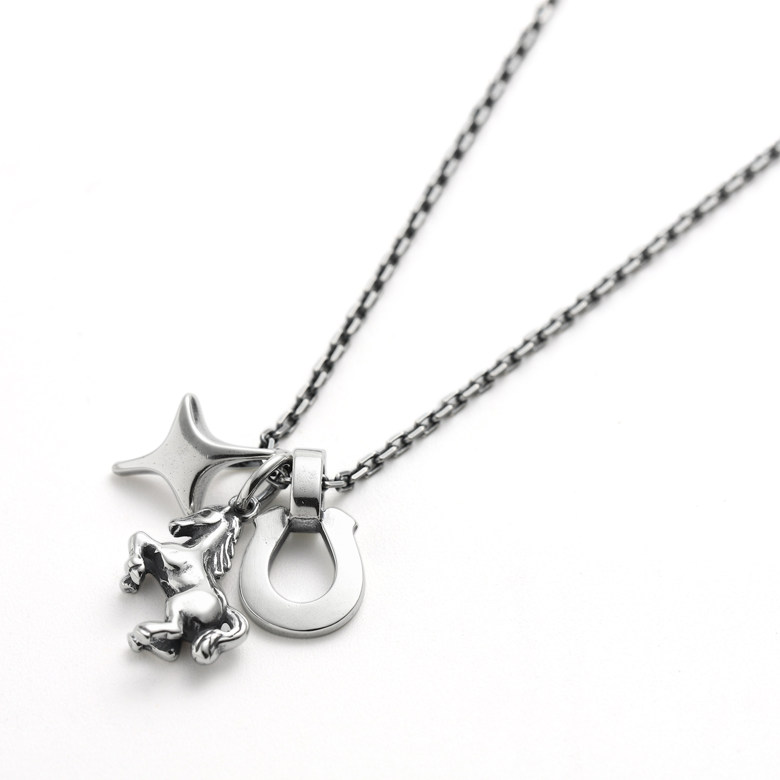 夜織様買付 ホース 馬 ベル シルバー925 ネックレス 夜織様買付