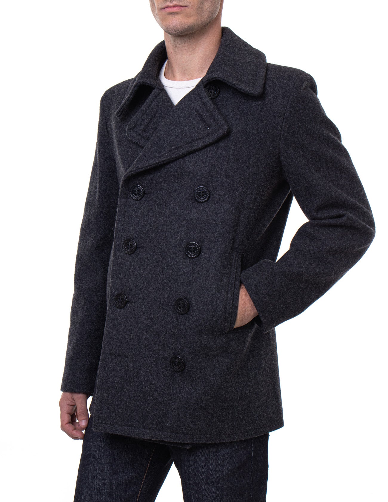 751 - Slim Fit Peacoat – Schott N.Y.C.