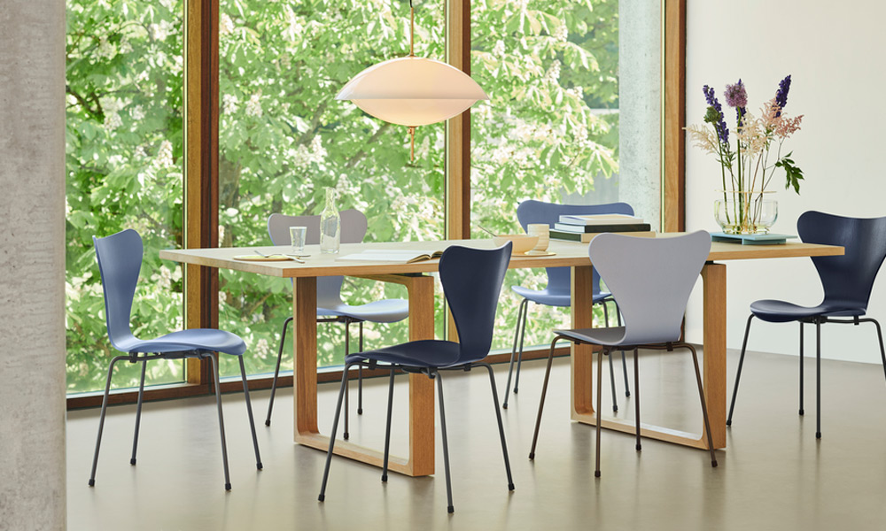 セブンチェア 3107 / カラードアッシュ ブラック / ウォーム