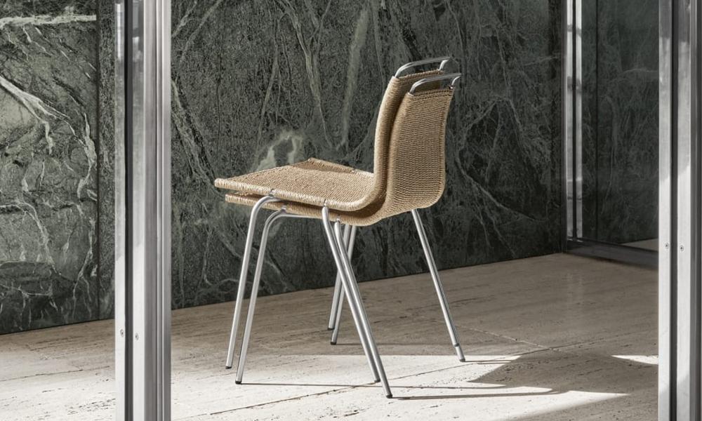 PK1 チェア / ナチュラル ペーパーコード ステンレス脚Carl Hansen