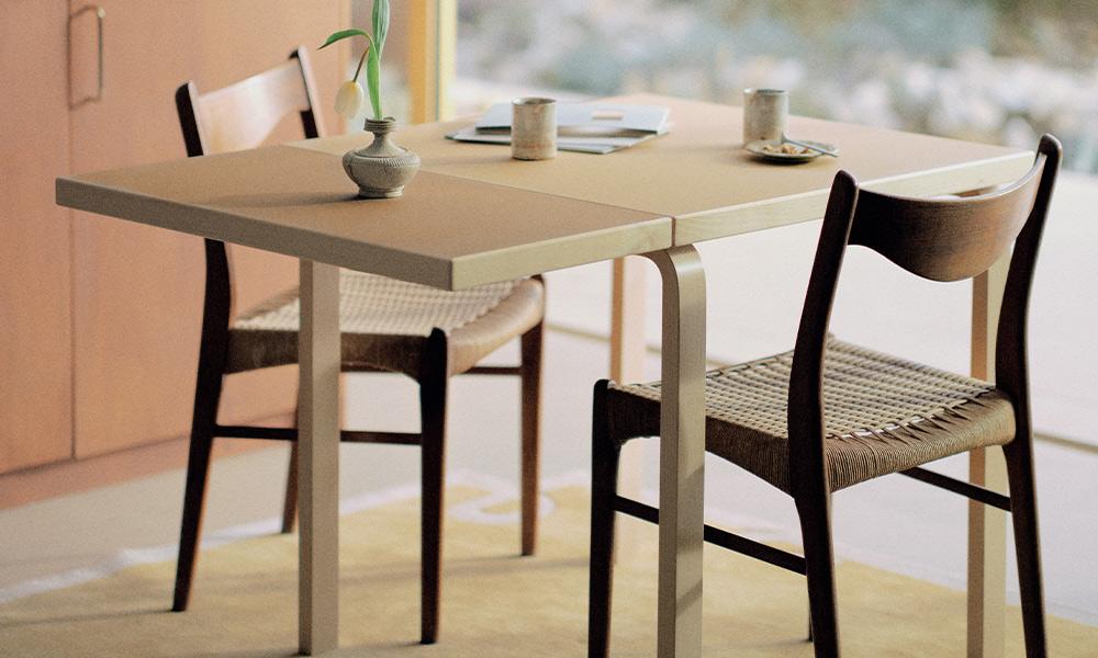 ドロップリーフテーブル DL81C W79/112.5×D75cm / バーチArtek