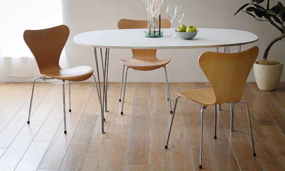 スーパー楕円テーブル B613 W180×D120cm / ホワイトFRITZ HANSEN