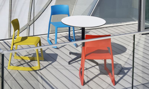 ビストロテーブル ラウンド アウトドア用 φ79.6cm /ホワイト